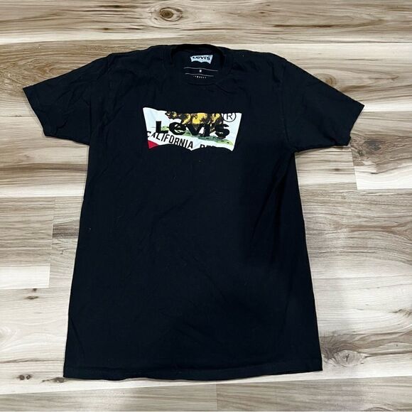 Levi’s Black Graphic Tee Shirt Men’s Medium - Picture 1 of 3